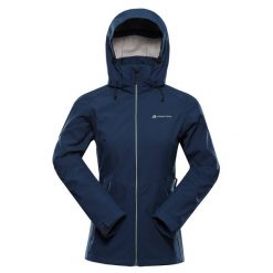 Kurtka damska trekkingowa softshell Alpine Pro Hoora 2. Niebieskie kurtki damskie Alpine Pro, bez wzorów, z softshellu, bez kaptura. W wyprzedaży za 499.00 zł.