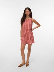Vero Moda Top w kolorze czerwono-jasnoróżowym rozmiar: XL. Czerwone topy damskie Vero Moda, xl, bez wzorów, bez kołnierzyka. Za 84.60 zł.