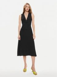 Rinascimento Sukienka codzienna CFC0118434003 Czarny Regular Fit. Czarne sukienki damskie RINASCIMENTO, na co dzień, l, bez wzorów, z syntetyku, bez kołnierzyka, bez ramiączek, proste. Za 319.99 zł.