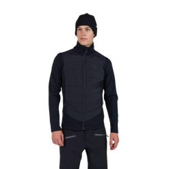 Bluza Rossignol męska Classique Hybrid Clim FZ czarna. Czarne bluzy bez kaptura męskie Rossignol, l. W wyprzedaży za 619.00 zł.