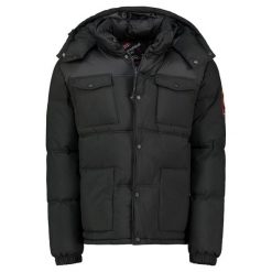 Kurtka męska Geographical Norway BAREDA DB BLACK MEN 096 BLACK (WY3882H/GN-NOIR). Czarne kurtki męskie Geographical Norway, m, bez wzorów, sportowe, bez kaptura. Za 239.00 zł.