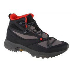 Buty 4F Dust Trekking Boots M AW22FOTSM006-22S czarne. Czarne buty sportowe na co dzień męskie na zimę, z syntetyku, bez zapięcia, trekkingowe. Za 532.02 zł.