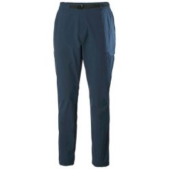 Spodnie turystyczne Helly Hansen Campfire 2.0. Niebieskie spodnie materiałowe męskie Helly Hansen, bez wzorów, sportowe. Za 369.50 zł.