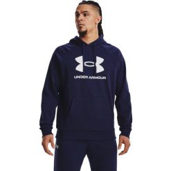 Bluza z kapturem Under Armour Rival Fleece, Mężczyźni. Białe bluzy z kapturem męskie Under Armour, l, z bawełny. Za 349.99 zł.