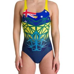 Strój kąpielowy damski jednoczęściowy na basen Arena Australia. Czerwone stroje jednoczęściowe damskie Arena, xl, bez wzorów. Za 129.99 zł.