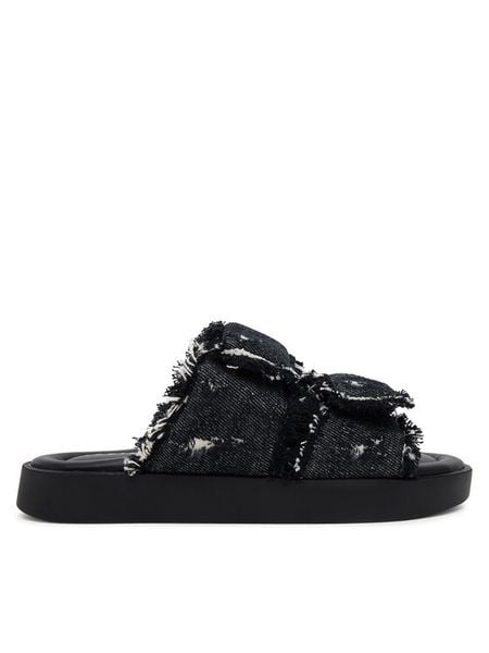 Inuikii Klapki Classic Jeans Velcro 70104-143 Czarny. Czarne klapki damskie Inuikii, bez wzorów, z jeansu, bez obcasa. Za 869.99 zł.