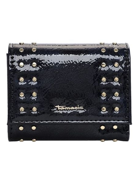 Tamaris Portfel "Georgina" w kolorze czarnym - 10,5 x 9 x 3 cm rozmiar: onesize. Czarne portfele damskie Tamaris, bez wzorów, z lakierowanej skóry. Za 43.99 zł.