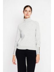 William de Faye Golf w kolorze jasnoszarym rozmiar: 34. Szare golfy damskie William De Faye, bez wzorów, bez ramiączek. Za 113.99 zł.