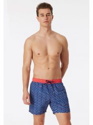 Schiesser Szorty kąpielowe w kolorze niebiesko-czerwonym rozmiar: XL. Niebieskie szorty sportowe męskie Schiesser, xl, z materiału, outdoorowe. Za 136.13 zł.