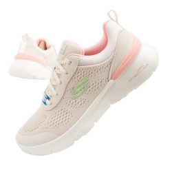 Buty sportowe sneakersy damskie Skechers Air Dynamight 2.0 beżowe. Brązowe obuwie do biegania damskie Skechers. Za 259.00 zł.