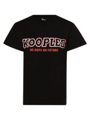 The Kooples T-shirt Kobiety Bawełna czarny, 2. Czarne t-shirty damskie The Kooples, l, bez wzorów, z bawełny, bez kołnierzyka. Za 399.95 zł.