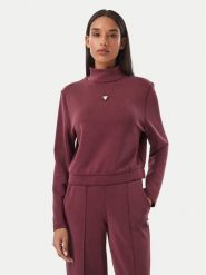 Guess Bluza V4YQ05 KCAY2 Bordowy Regular Fit. Czerwone bluzy bez kaptura damskie Guess, m, z syntetyku. Za 324.99 zł.
