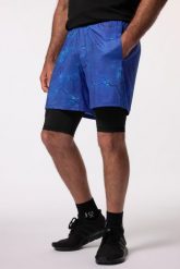 Męskie Bermudy funkcyjne Iron Anvil fitness szybkoschnące do roz. 7XL. Niebieskie szorty męskie JAY-PI, bez wzorów, z dżerseju. Za 159.99 zł.