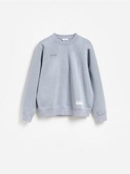 Bluza regular z bawełną - niebieski. Niebieskie bluzy bez kaptura męskie Reserved, l, z bawełny. Za 119.99 zł.