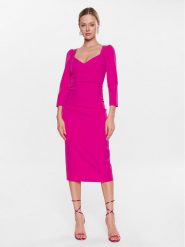 Nissa Sukienka codzienna RZ13994 Różowy Slim Fit. Czerwone sukienki damskie Nissa, na co dzień, bez wzorów, z syntetyku, bez kołnierzyka, bez ramiączek, proste. Za 1,239.00 zł.