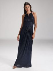 Swing Sukienka wieczorowa 5AE07200 Granatowy Regular Fit. Niebieskie sukienki damskie Swing, bez wzorów, z syntetyku, wizytowe, bez kołnierzyka, bez ramiączek. Za 469.99 zł.