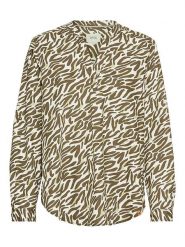 Camel Active Bluzka w kolorze khaki rozmiar: XL. Brązowe bluzki damskie Camel Active, xl, bez wzorów, z bawełny, bez kołnierzyka, bez ramiączek. Za 173.99 zł.