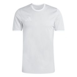 Koszulka męska adidas Entrada Jersey. Białe t-shirty sportowe męskie Adidas, m, z jersey, bez ramiączek, do piłki nożnej, climacool (adidas). Za 60.99 zł.