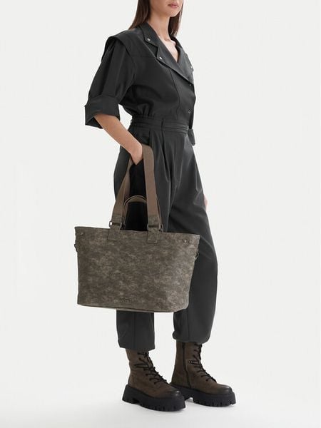 G-Star Raw Torebka EO-LDA8423C Szary. Szare torebki klasyczne damskie G-Star Raw, bez wzorów, z materiału, bez dodatków. Za 219.99 zł.