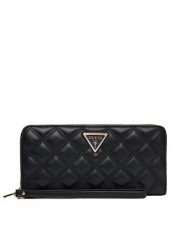 Guess Portfel SWQG96 73146 Czarny. Czarne portfele damskie Guess, z aplikacjami, ze skóry. Za 219.99 zł.