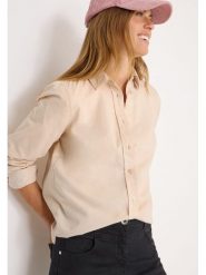 Cecil Koszula w kolorze beżowym rozmiar: L. Brązowe koszule damskie Cecil, l, bez wzorów, z bawełny, bez kołnierzyka, bez ramiączek. Za 131.74 zł.