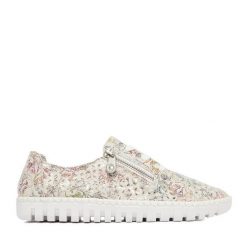 Półbuty Rieker. Półbuty damskie Rieker, bez wzorów, bez obcasa, na płaskiej podeszwie. Za 339.99 zł.