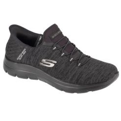 Buty sportowe Sneakersy damskie, Slip-Ins Summits - Dazzling Haze. Czarne buty sportowe na co dzień damskie Skechers, bez wzorów, trekkingowe. Za 299.99 zł.