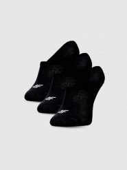 4F Skarpetki casual stopki (3-pack) damskie - czarne 39-42. Czarne skarpetki damskie 4f, bez wzorów, z bawełny. Za 44.99 zł.