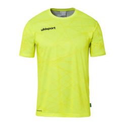 Koszulka bramkarska z krótkim rękawem Uhlsport Prediction. Białe t-shirty damskie UHLSPORT, bez wzorów, bez kołnierzyka. Za 159.00 zł.
