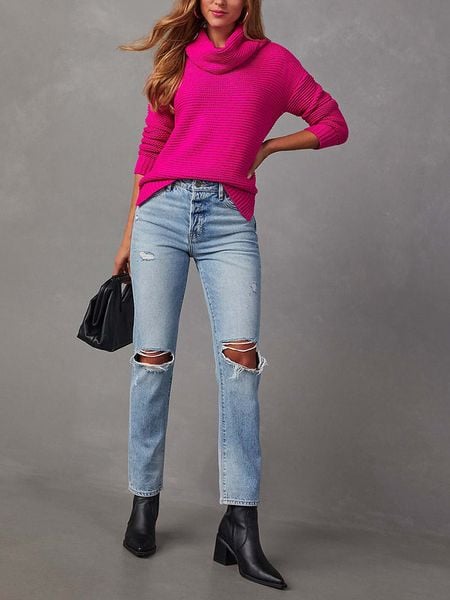 Milan Kiss Sweter w kolorze różowym rozmiar: M. Różowe swetry klasyczne damskie Milan Kiss, m, bez kołnierzyka. Za 178.79 zł.