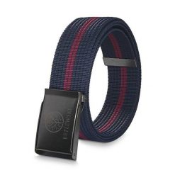 Pasek parciany BETLEWSKI PRC-17_GR-2 XL granatowy. Niebieskie paski męskie Betlewski, bez wzorów, z materiału. Za 34.99 zł.