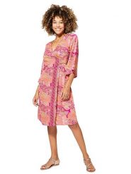Ipanima Sukienka w kolorze jasnoróżowo-różowym rozmiar: 34/36. Różowe sukienki damskie Ipanima, bez wzorów, bez kołnierzyka, bez ramiączek, midi. Za 65.99 zł.