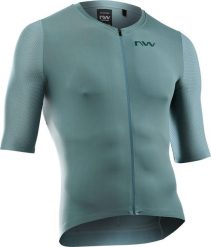 Koszulka rowerowa NORTHWAVE Extreme UPF50 zielony. Zielone t-shirty sportowe męskie Northwave, l, z jersey, bez ramiączek, na fitness i siłownię. Za 464.55 zł.