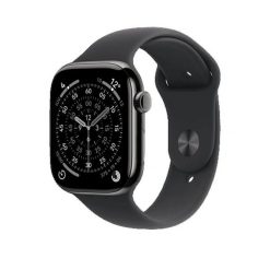 Zegarek sportowy Apple Watch Series 11 42 mm Antracytowy Tytan z Czarnym Paskiem. Czarne zegarki damskie Apple. Za 3,550.55 zł.