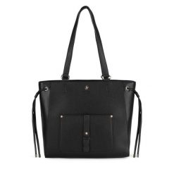 Torebka Beverly Hills Polo Club. Czarne torebki klasyczne damskie Beverly Hills Polo Club, bez wzorów, bez dodatków. Za 229.99 zł.