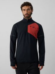 4F Bluza trekkingowa regular bez kaptura męska - czarna S. Czarne bluzy bez kaptura męskie 4f, l, z materiału. Za 199.99 zł.