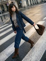 Sweter z golfem - brązowy. Brązowe golfy damskie Sinsay, l, bez wzorów, bez ramiączek. Za 39.99 zł.