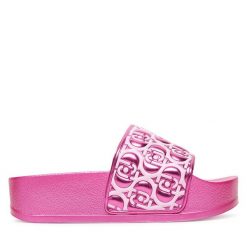 Klapki Liu Jo. Czerwone klapki damskie Liu Jo, bez wzorów, bez obcasa. Za 289.99 zł.