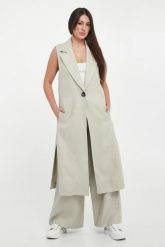 Kamizelka damska długa lniana ARMANI EXCHANGE. Kamizelki damskie Armani Exchange, xs, długie. Za 1,399.00 zł.