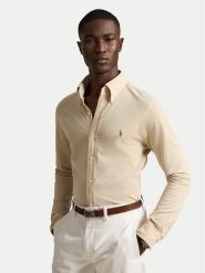Polo Ralph Lauren Koszula 710P03967502 Beżowy jasny Slim Fit. Brązowe koszule męskie Polo Ralph Lauren, m, bez wzorów, z bawełny, bez kołnierzyka, bez ramiączek. Za 729.99 zł.