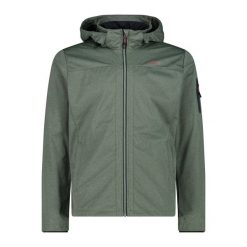 Kurtka turystyczna z kapturem CMP. Zielone kurtki męskie CMP, bez wzorów, sportowe, z kapturem. Za 356.00 zł.