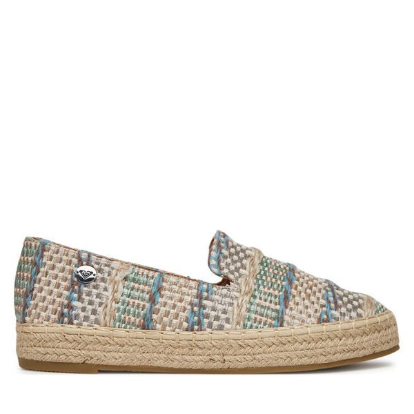 Espadryle Roxy. Niebieskie espadryle damskie Roxy, bez wzorów, bez obcasa. Za 99.99 zł.