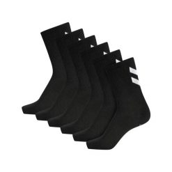 Skarpetki czarne Hummel hmlCHEVRON 6-PACK SOCKS uniwersalne. Czarne skarpetki damskie HUMMEL, bez wzorów. Za 89.00 zł.
