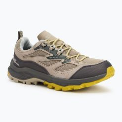 Buty turystyczne męskie Jack Wolfskin Cyrox Vent Low. Brązowe buty trekkingowe męskie Jack Wolfskin, z materiału, bez zapięcia, trekkingowe. Za 439.99 zł.