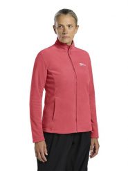 Jack Wolfskin Kurtka polarowa "Taunus" w kolorze różowym rozmiar: L. Różowe kurtki damskie Jack Wolfskin, l, bez wzorów, z materiału, bez kaptura. Za 149.31 zł.