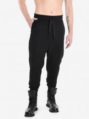 La Haine Inside Us Spodnie "Sportpants" | 3M M1164 | Mężczyzna | Czarny. Czarne spodnie materiałowe męskie La Haine Inside Us, bez wzorów, z bawełny, eleganckie. W wyprzedaży za 599.00 zł.