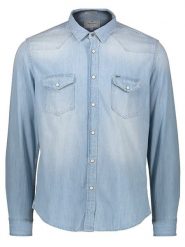 Pepe Jeans Koszula dżinsowa w kolorze błękitnym rozmiar: S. Niebieskie koszule męskie Pepe Jeans, s, bez wzorów, z bawełny, bez kołnierzyka, bez ramiączek. Za 195.45 zł.