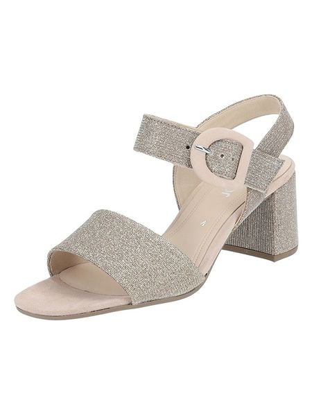 Gabor Skórzane sandały w kolorze beżowym rozmiar: 37. Brązowe sandały damskie Gabor, bez wzorów, bez obcasa, na koturnie. Za 183.15 zł.