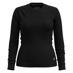 Smartwool - Damska koszulka termiczna merino z długim rękawem. Czarne t-shirty damskie Smartwool, l, bez wzorów, z materiału, bez kołnierzyka. Za 514.50 zł.