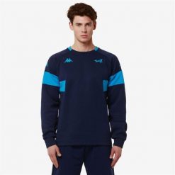 Bluza Alpine F1 Adofod 2024. Niebieskie bluzy z kapturem męskie Kappa, l, z bawełny. Za 288.85 zł.